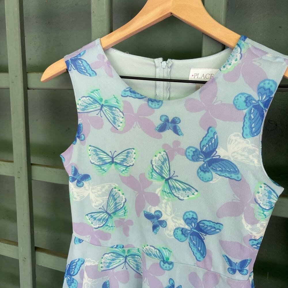 The Children's Place Girls Size 12 Pastel Butterfly Twirl Party Dress - Picture 2 of 6